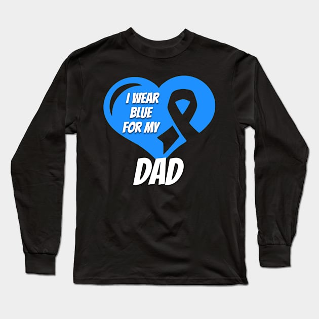 Prostate Cancer Dad Long Sleeve T-Shirt by mikevdv2001